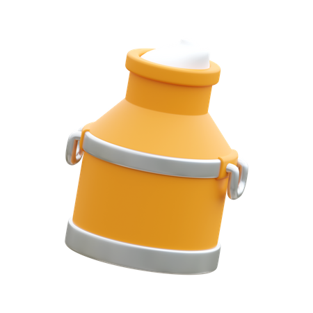 Milk Can  3D Icon