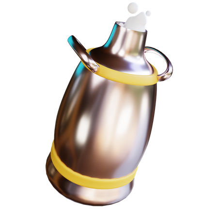 Milk Can  3D Icon