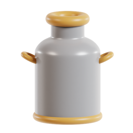 Milk Can  3D Icon