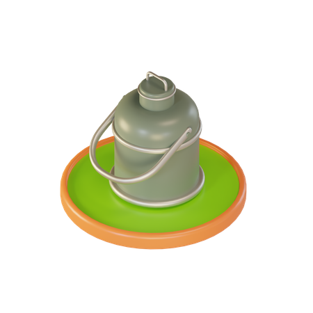 Milk Can  3D Illustration