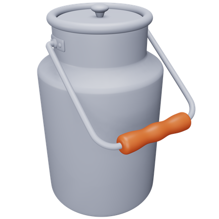 Milk Can 3D Icon