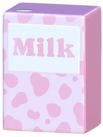 牛乳パック  3D Icon