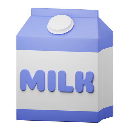 Milk Carton  3D Illustration