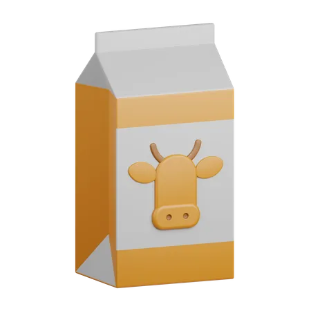 3 D Rendering Milk Isolated Useful For Food Allergen Allergy Disease And Antigen Design Element 3D Icon