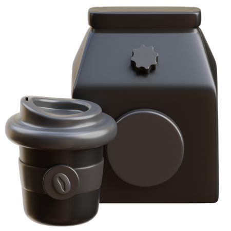 Milk & Coffee  3D Icon