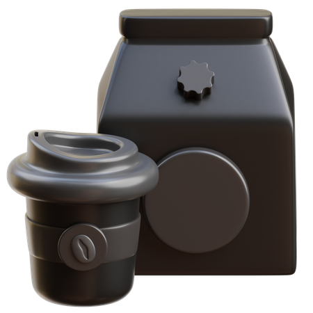 Milk & Coffee  3D Icon