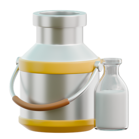 Milk Container  3D Icon