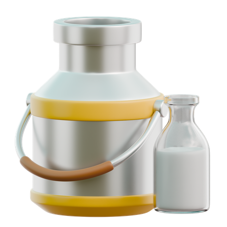 Milk Container  3D Icon