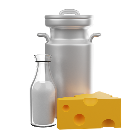 Milk Container  3D Icon