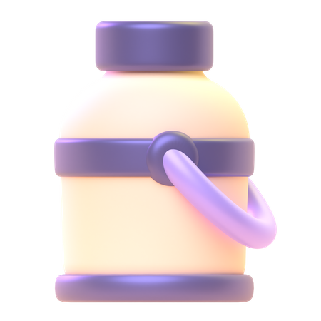 Milk Container 3D Icon