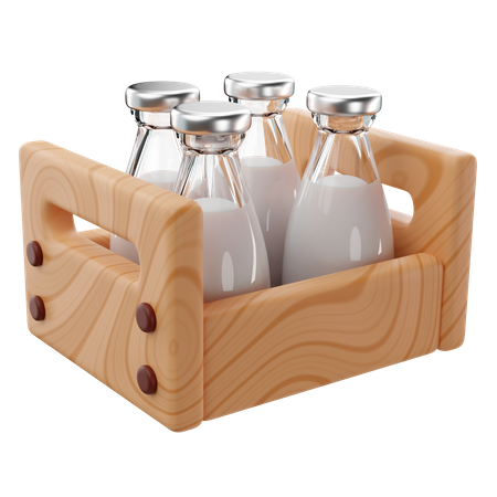 Milk Crate  3D Icon