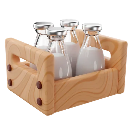Milk Crate  3D Icon