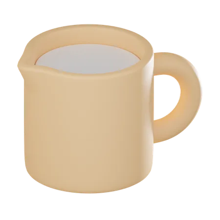 Espresso Milk Frothing Pitcher Perfect For Coffee Enthusiasts Baristas And Coffeehouse Concepts Indulge In The Art Of Brewing 3 D Render Illustration 3D Icon