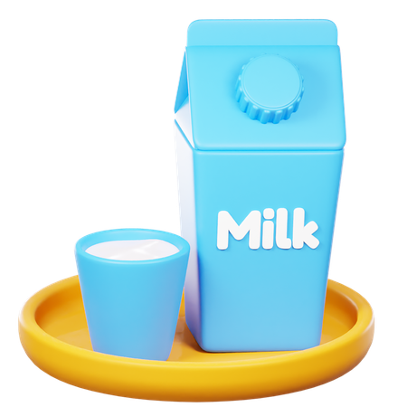 Milk Pack  3D Icon