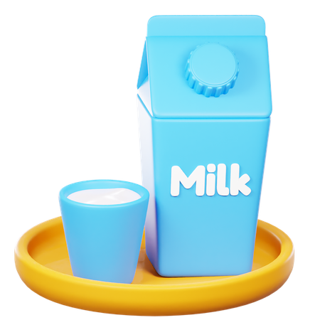 Milk Pack  3D Icon