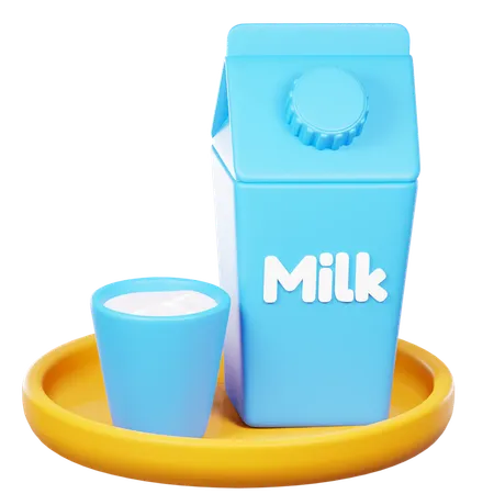 Milk Pack  3D Icon