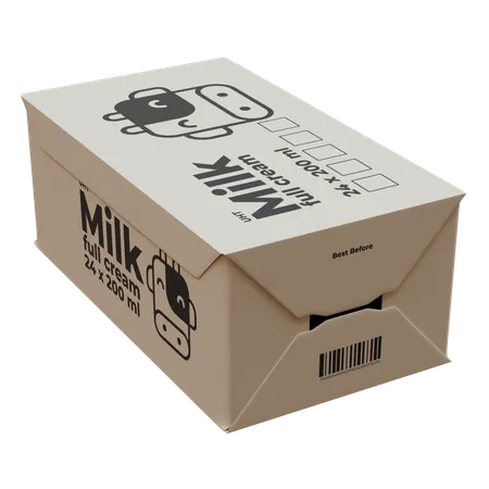 Milk Pack  3D Icon