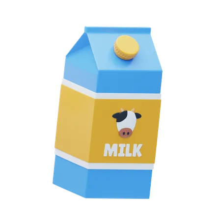 Milk Pack  3D Icon