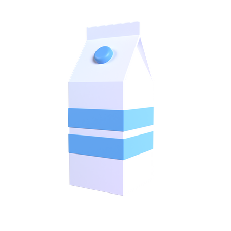 Milk Pack 3D Illustration