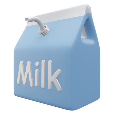 Milk Pack  3D Icon