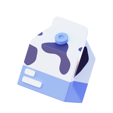 우유 패키지  3D Icon