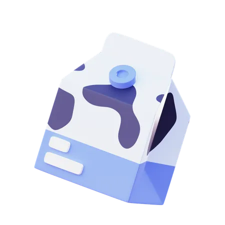 우유 패키지  3D Icon