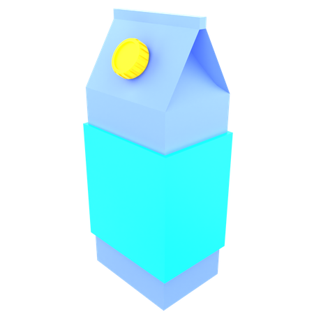 牛乳パック  3D Icon