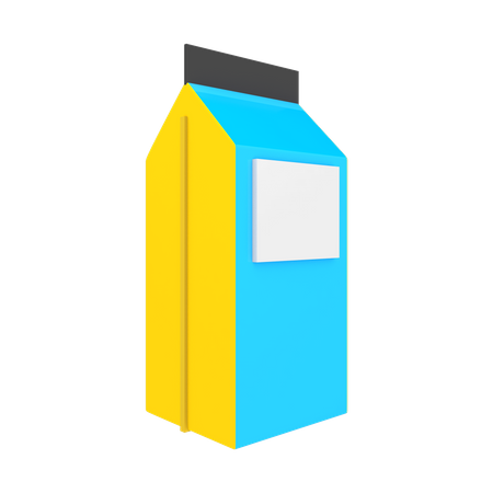 Milk Package 3D Illustration