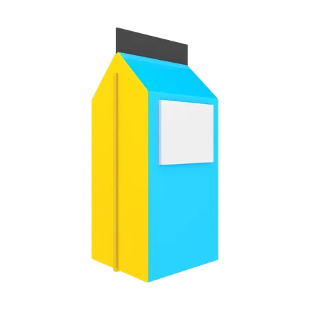 Milk Package  3D Illustration