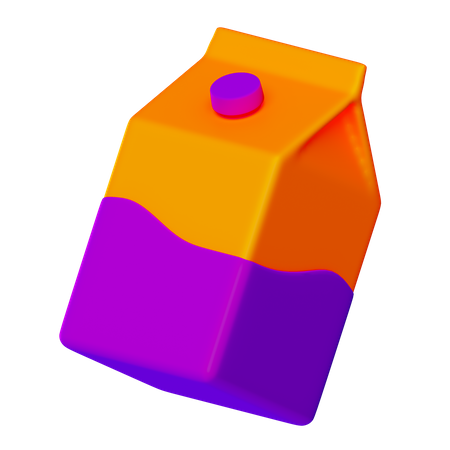 Milk Package 3D Icon