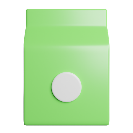Milk Packet  3D Icon