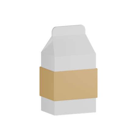 Milk Packet  3D Icon