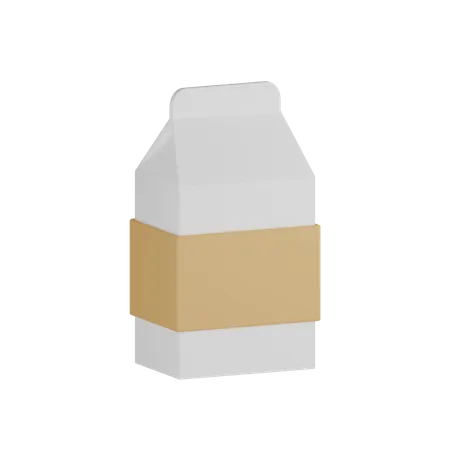 Milk Packet  3D Icon