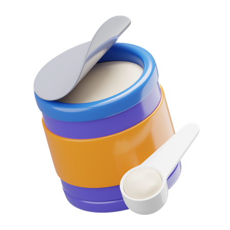 粉ミルク  3D Icon