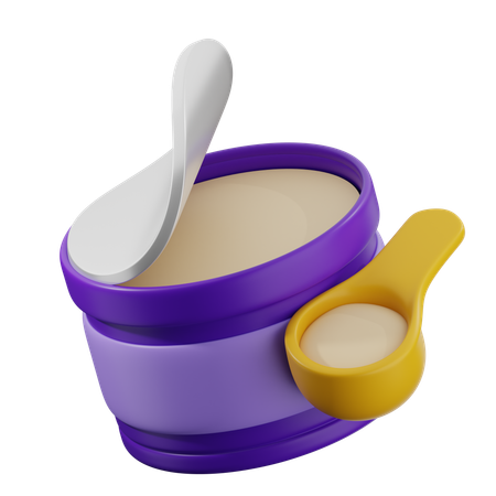 粉ミルク  3D Icon