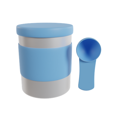 Milk Powder Container  3D Icon