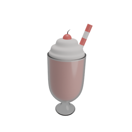 Milk-shake  3D Illustration