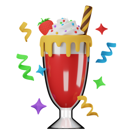 Milkshake  3D Icon