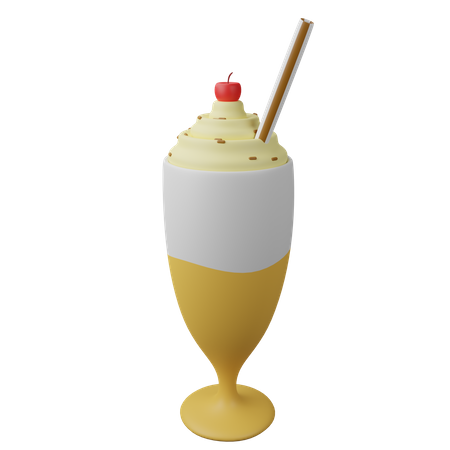 Milkshake 3D Illustration