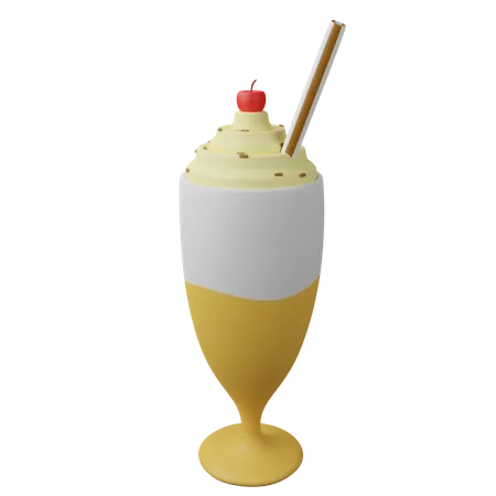 Milkshake 3D Illustration