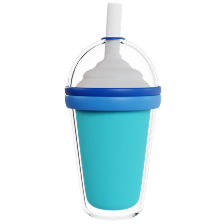 Milkshake Azul Refrescante  3D Icon