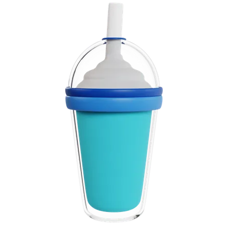 Milkshake Azul Refrescante  3D Icon