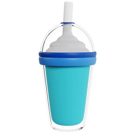 Milkshake bleu rafraîchissant  3D Icon