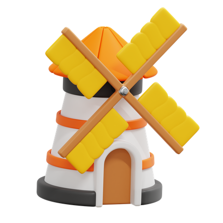 Mill  3D Icon