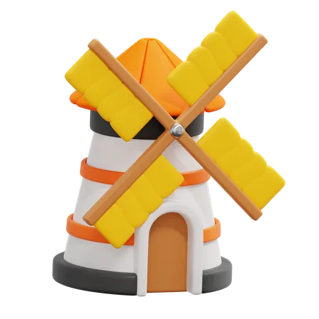Mill  3D Icon
