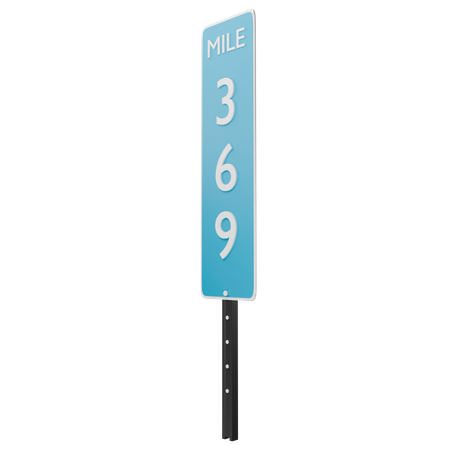 Mile  3D Icon