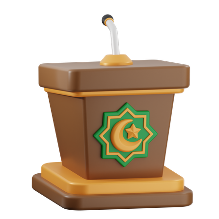Mimbar  3D Icon