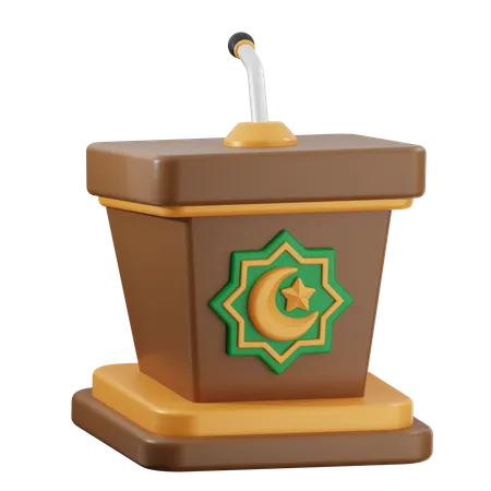 Mimbar  3D Icon
