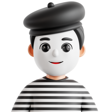 Mime  3D Icon