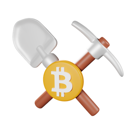 Minar bitcoins  3D Icon